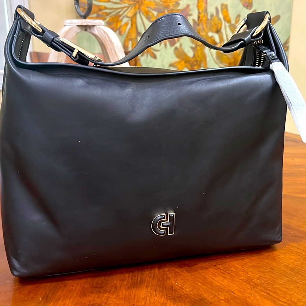 Cole Haan Kamilla Hobo Black NWT dimensions in pictures